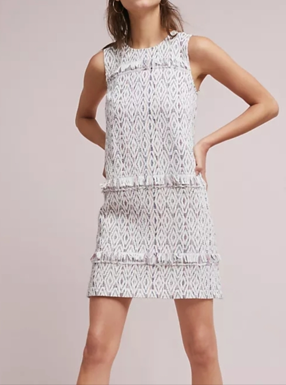 Akemi + Kin Anthro Oreley Tweed Shift Dress Sz2